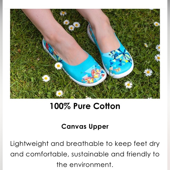 Like new UIN Ballet Flats Slip On Casual Shoes (Cubic Butterflies) - Picture 8 of 16